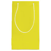 Vibrant Solid Yellow Background  Kleine Geschenktüte (Vorderseite)