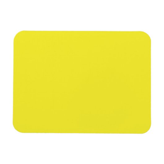 Vibrant Solid Yellow Background  Magnet (Horizontal)