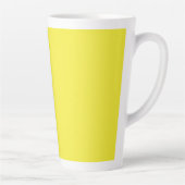 Vibrant Solid Yellow Background  Milchtasse (Rechts)