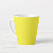 Vibrant Solid Yellow Background  Milchtasse (Linke Ecke)
