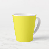 Vibrant Solid Yellow Background  Milchtasse (Rechte Ecke)