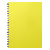 Vibrant Solid Yellow Background  Notizblock (Vorderseite)