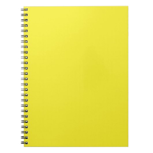 Vibrant Solid Yellow Background  Notizblock (Vorderseite)