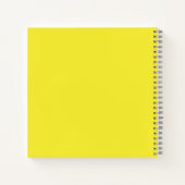 Vibrant Solid Yellow Background  Notizblock (Rückseite)