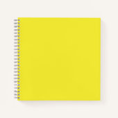 Vibrant Solid Yellow Background  Notizblock (Vorderseite)