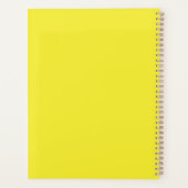 Vibrant Solid Yellow Background  Planer (Rückseite)