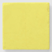 Vibrant Solid Yellow Background Steinuntersetzer (Vorderseite)
