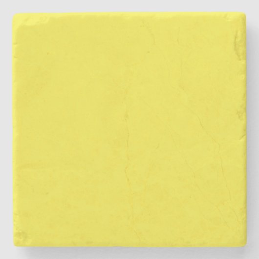 Vibrant Solid Yellow Background  Steinuntersetzer (Vorderseite)