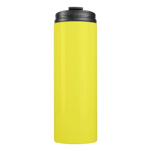 Vibrant Solid Yellow Background  Thermosbecher (Vorderseite)