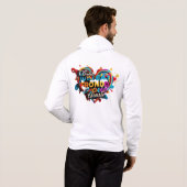 "Vibrant Solidarity" Hoodie (Schwarz voll)