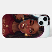 Vibrant Soul Afro-Schönheitsillustration Case-Mate iPhone Hülle (Rückseite (Horizontal))