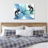 Vibrant Southwestern Kokopelli Leinwanddruck (Insitu (Schlafzimmer))