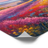 "Vibrant Spring Meadow" Poster (Ecke)