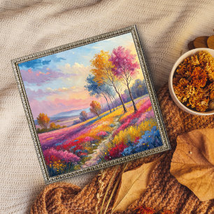 "Vibrant Spring Meadow" Poster