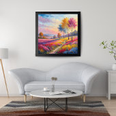 "Vibrant Spring Meadow" Poster