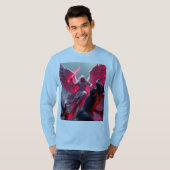 Vibrant St. Michael Archangel Long Sleeve Men's T- T-Shirt (Vorne ganz)