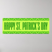 Vibrant St. Patrick's Day Banner Poster (Vorne)
