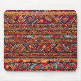 "Vibrant Stammes-Tapestry-Muster" Mousepad