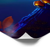 Vibrant Steampunk Owl with Goggles and Intricate Poster (Ecke)