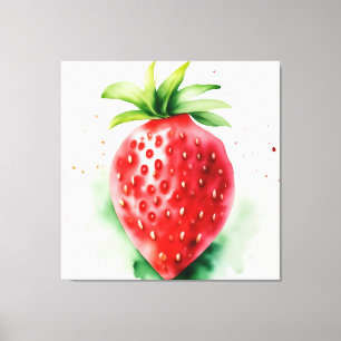 Vibrant Strawberry Leinwanddruck