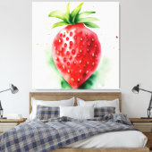Vibrant Strawberry Leinwanddruck (Insitu (Schlafzimmer))