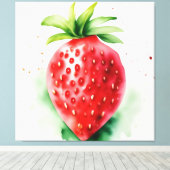 Vibrant Strawberry Leinwanddruck (Insitu (Holzboden))