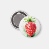 Vibrant Strawberry Magnet (Vorderseite/Rückseite)