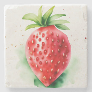 Vibrant Strawberry Steinuntersetzer
