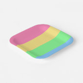 Vibrant Striped Pappteller (Gewinkelt)