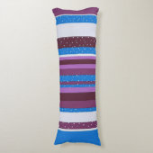 Vibrant Striped Pattern Background Seitenschläferkissen (Vorderseite Vertikal)