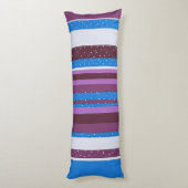 Vibrant Striped Pattern Background Seitenschläferkissen (Rückseite (Vertikal))