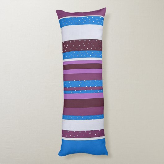 Vibrant Striped Pattern Background Seitenschläferkissen (Rückseite (Vertikal))