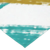 Vibrant Strokes,Teal, Magenta & Mustard pattern Tischdecke (Schrägansicht)