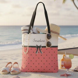 Vibrant Sunset Coral Summer Chic Tote Bag Tasche