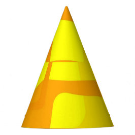 Vibrant Sunshine Flow – Modern Abstract Art Shapes Partyhütchen