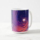 Vibrant Swirling Galaxy with Bright Center Kaffeetasse (VorderseiteRechts)