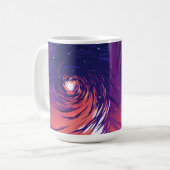 Vibrant Swirling Galaxy with Bright Center Kaffeetasse (Vorderseite Links)