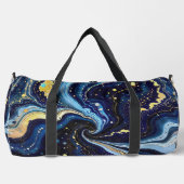 Vibrant Swirls of Blue and Gold 3 Duffle Bag (Vorderseite)