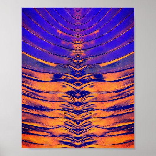 Vibrant Symmetrical Abstract Pattern Poster (Vorne)