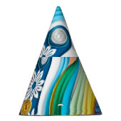 Vibrant Symmetry Multicolor Paper Quilling Mandala Partyhütchen (Rechts)