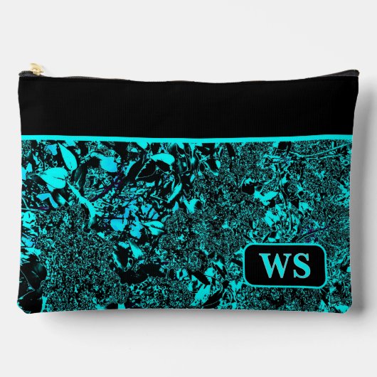 Vibrant Teal Cosmetic Pouch Zubehörtasche (Vorderseite)