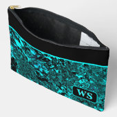 Vibrant Teal Cosmetic Pouch Zubehörtasche (Offen)