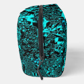 Vibrant Teal Monogram Toiletry Bag Waschbeutel (Rechts)