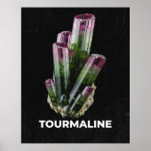 Vibrant Tourmaline Crystal Poster (Vorne)
