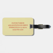 Vibrant Tree Frog Illustration Gepäckanhänger (Rückseite horizontal)