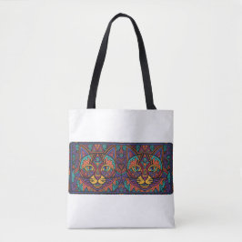 Vibrant Tribal Spirit Cats Tote Bag Tasche