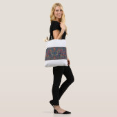 Vibrant Tribal Spirit elephants Tote Bag Tasche (Am Model)