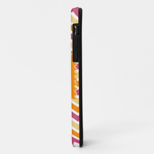 Vibrant Tribal ZigZag Case-Mate iPhone Hülle (Hinten/Links)