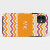 Vibrant Tribal ZigZag Case-Mate iPhone Hülle (Rückseite (Horizontal))