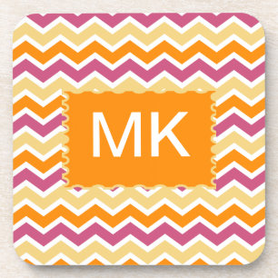 Vibrant Tribal ZigZag Getränkeuntersetzer